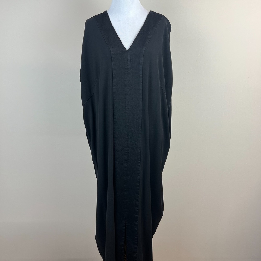Universal Standard L Cabana Kaftan Crosby Dress Womens 22‎ 24 Black Lagenlook